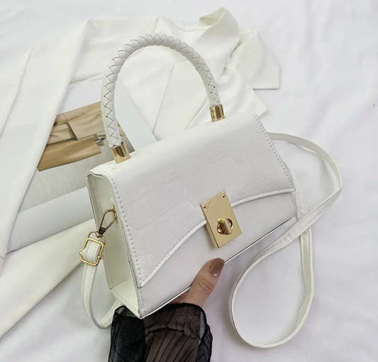 Mini Braided Handle Crossbody Bag – Premium Vegan Leather Satchel - CASSxClassHandbagsMini Braided Handle Crossbody Bag – Premium Vegan Leather SatchelBrownMini Braided Handle Crossbody Bag – Premium Vegan Leather Satchel