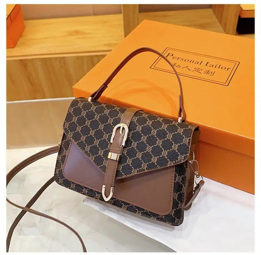 Premium Monogram Crossbody Handbag – Luxury Designer - Style Satchel for Women - CASSxClassHandbagsPremium Monogram Crossbody Handbag – Luxury Designer - Style Satchel for WomenBeigePremium Monogram Crossbody Handbag – Luxury Designer - Style Satchel for Women
