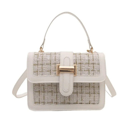 Tweed Weave Mini Satchel Handbag – Luxury Top Handle Crossbody Bag for Women | Black, White & Red - CASSxClassHandbagsTweed Weave Mini Satchel Handbag – Luxury Top Handle Crossbody Bag for Women | Black, White & RedblackTweed Weave Mini Satchel Handbag – Luxury Top Handle Crossbody Bag for Women | Black, White & Red