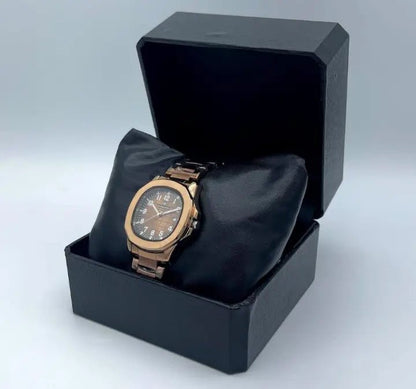 Universe Point Bronze Sports Watch – Rose Gold Aquanaut - Style Steel Bracelet Watch for Men - CASSxClassWatchUniverse Point Bronze Sports Watch – Rose Gold Aquanaut - Style Steel Bracelet Watch for MenUniverse Point Bronze Sports Watch – Rose Gold Aquanaut - Style Steel Bracelet Watch for Men