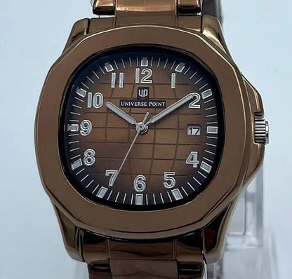 Universe Point Bronze Sports Watch – Rose Gold Aquanaut - Style Steel Bracelet Watch for Men - CASSxClassWatchUniverse Point Bronze Sports Watch – Rose Gold Aquanaut - Style Steel Bracelet Watch for MenUniverse Point Bronze Sports Watch – Rose Gold Aquanaut - Style Steel Bracelet Watch for Men